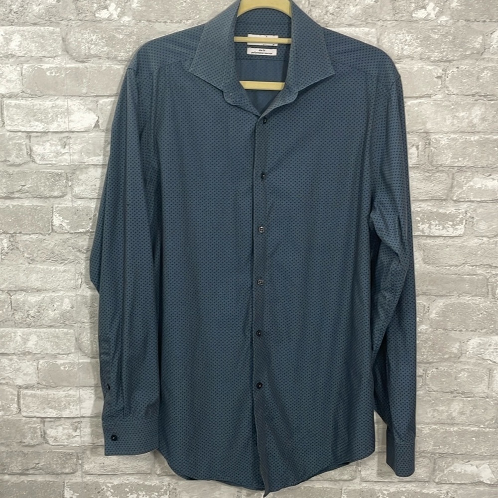 Calvin klein Slim Fit Blue Print Shirt